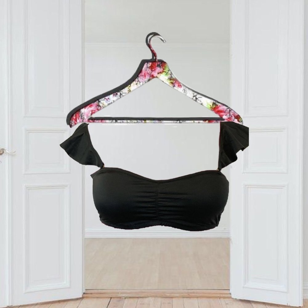 Adore Me Ruffle Sleeve Tube Bandeau Style Bra Top Women's Large